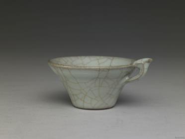 图片[2]-Single-handled cup with celadon glaze, Yuan dynasty, 14th century-China Archive